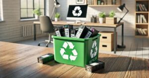 Brugte blækpatroner